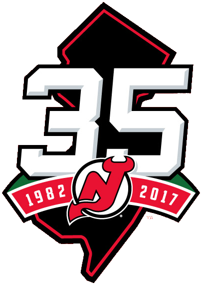 New Jersey Devils 2018 Anniversary Logo t shirts DIY iron ons